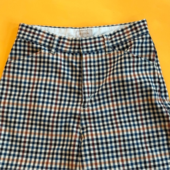 Brixton Checkered High Waisted Pants - Picture 1 of 7